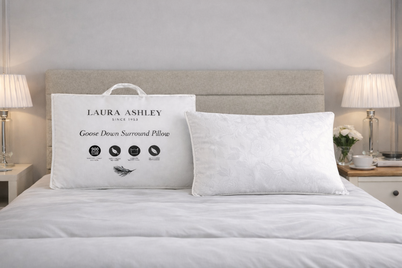 Laura Ashley Goose Down Surround Pillow-zoom-1