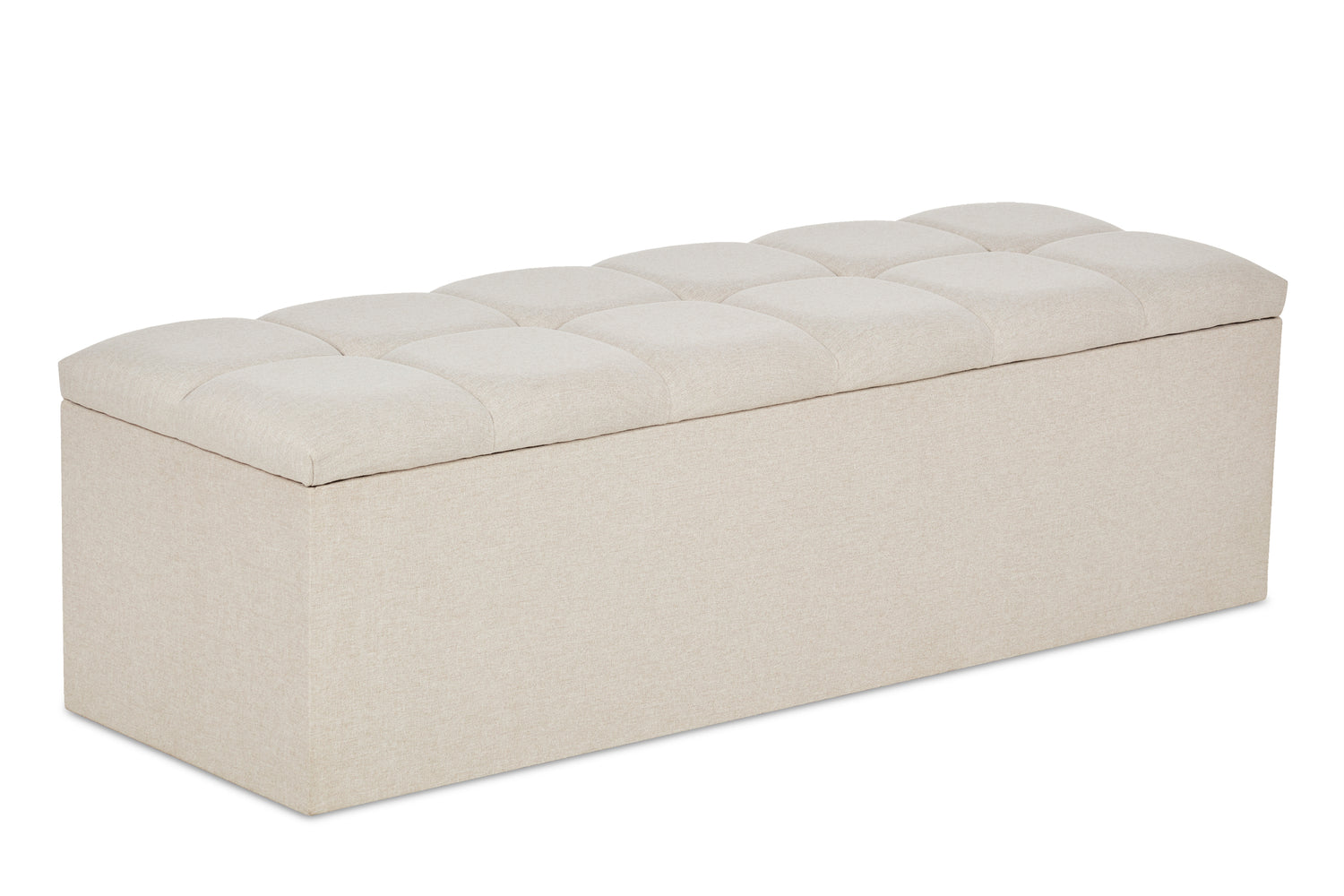 Laurie Upholstered Ottoman Blanket Box With Geometric Fluting