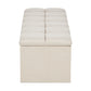 Laurie Upholstered Ottoman Blanket Box With Geometric Fluting