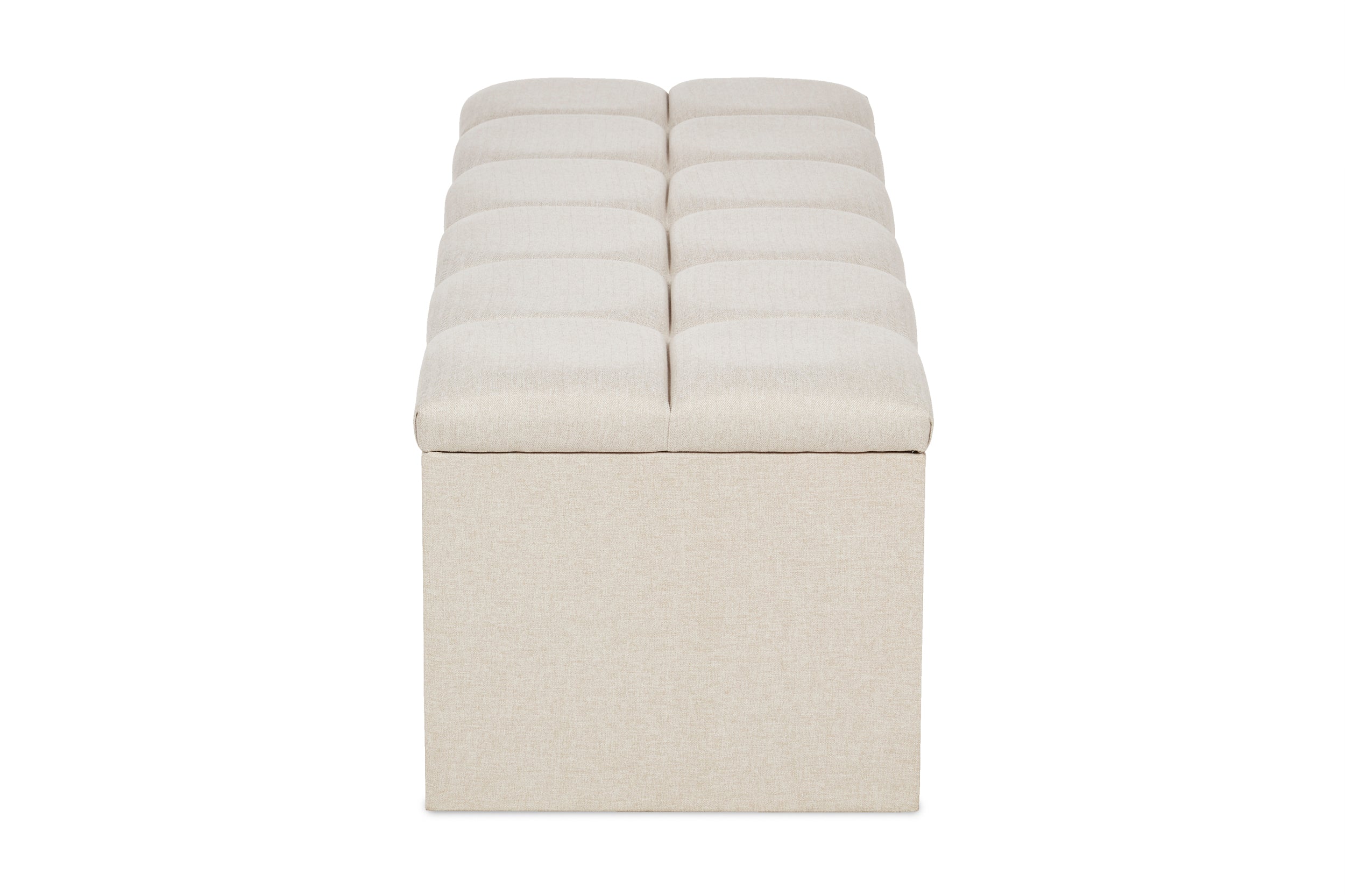 Laurie Upholstered Ottoman Blanket Box With Geometric Fluting-zoom-5