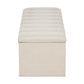 Lenny Upholstered Ottoman Blanket Box With Fluting