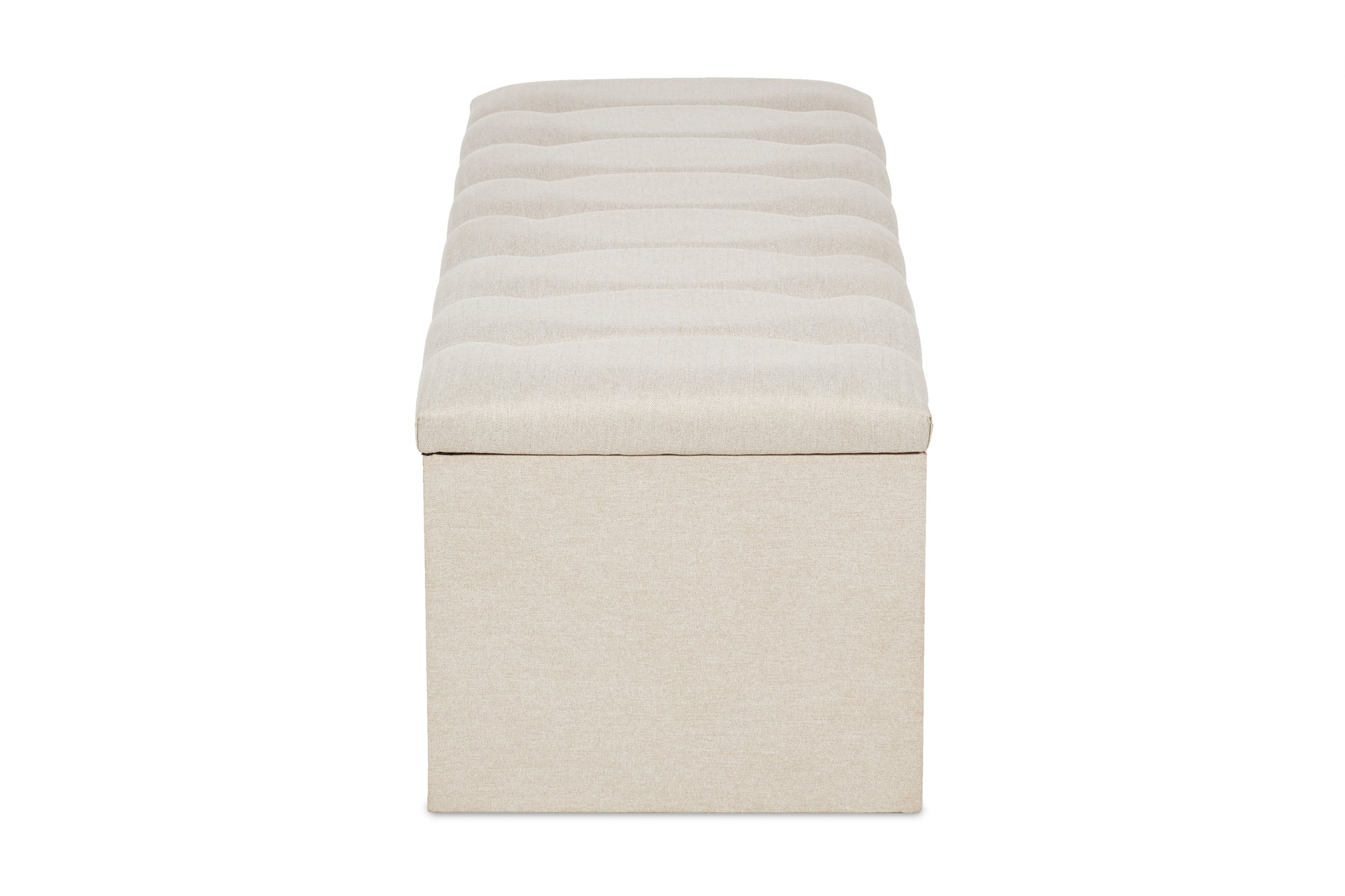 Lenny Upholstered Ottoman Blanket Box With Fluting-5