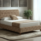 Lisburn Contemporary Button Backed Fabric Bed