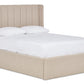 Lumley Modern Upholstered Ottoman Bed With Winged Headboard