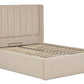 Lumley Modern Upholstered Ottoman Bed With Winged Headboard