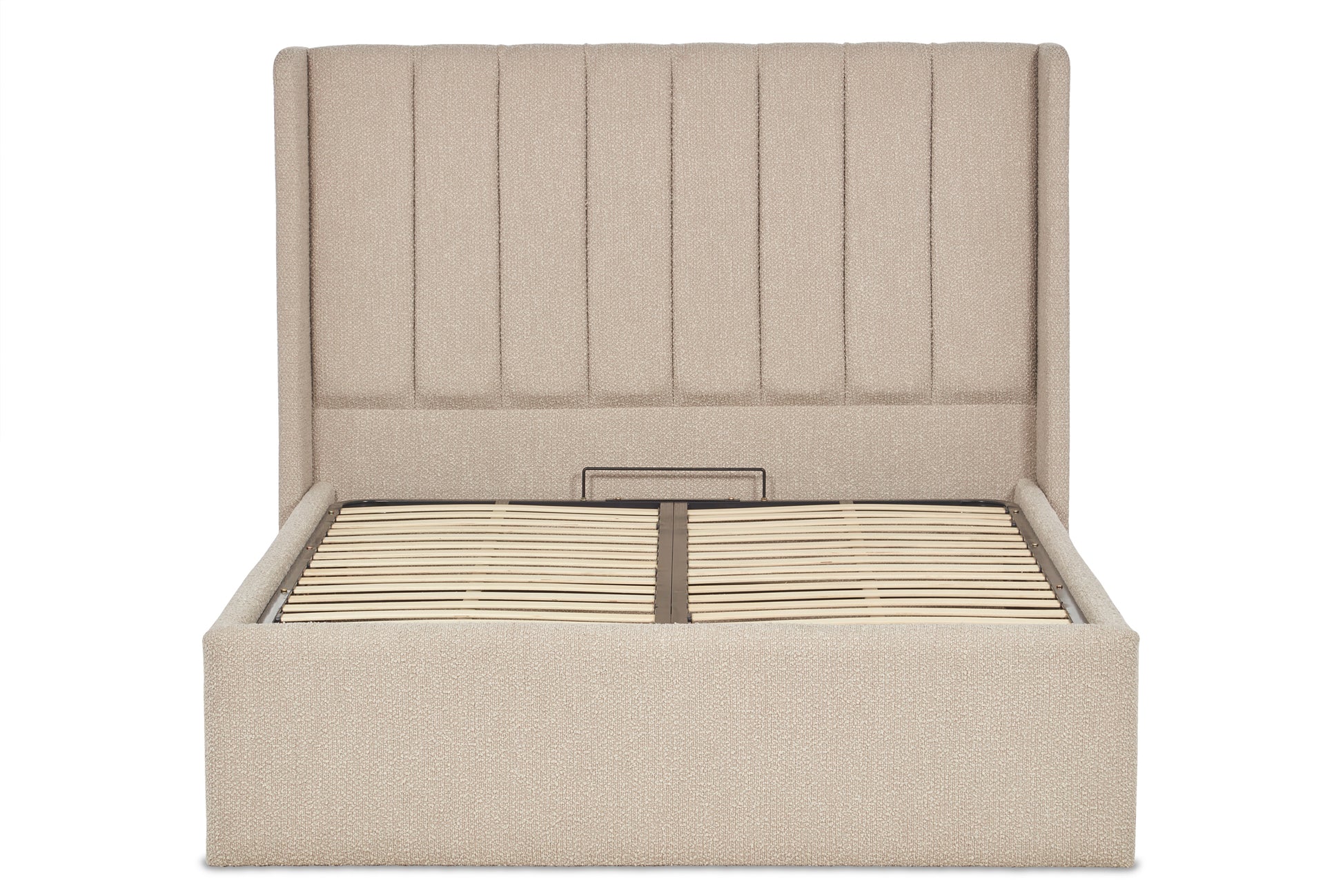 Lumley Modern Upholstered Ottoman Bed With Winged Headboard-4