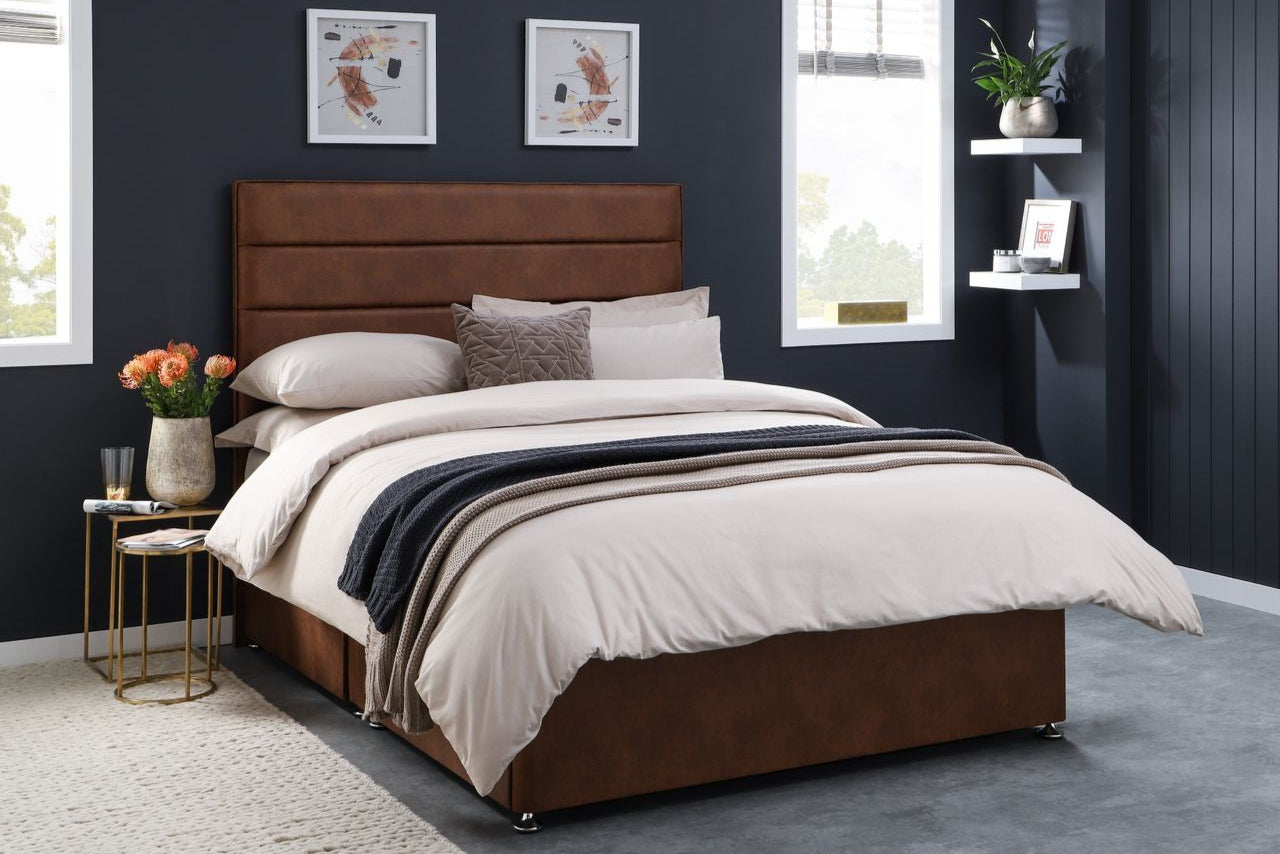 Elizabeth Upholstered Divan Base, With 4 Large Drawers-1