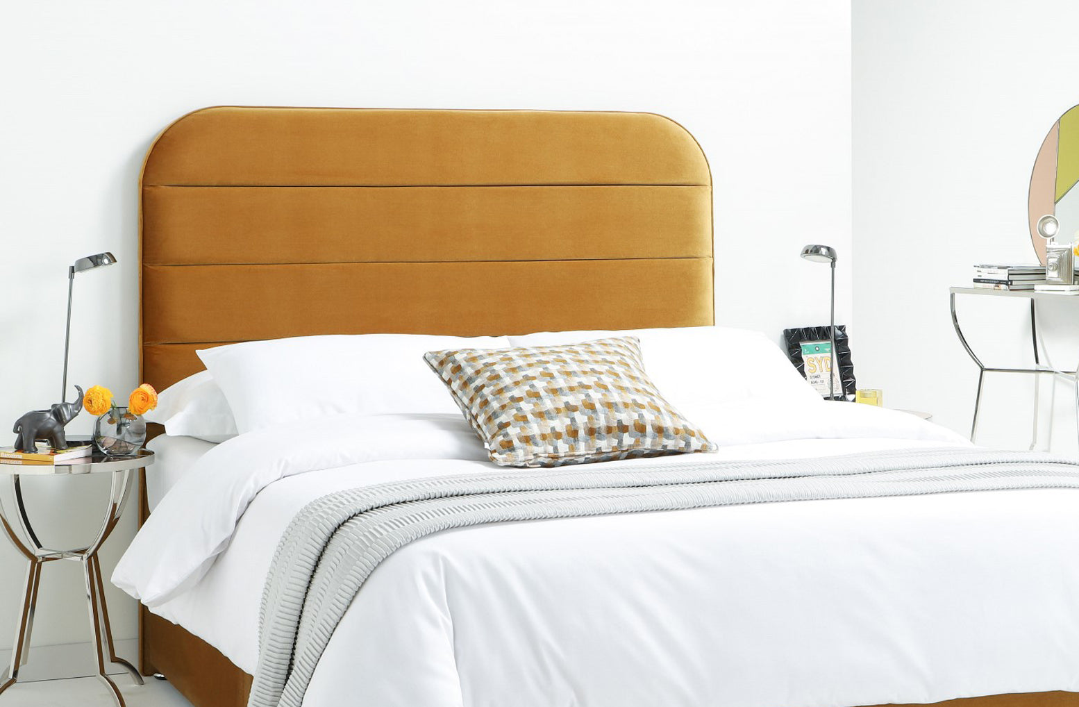 Tolkien Contemporary Upholstered Floor-Standing Headboard-5