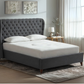 Mckellen Upholstered Bed With Low Foot End, Tapered Legs