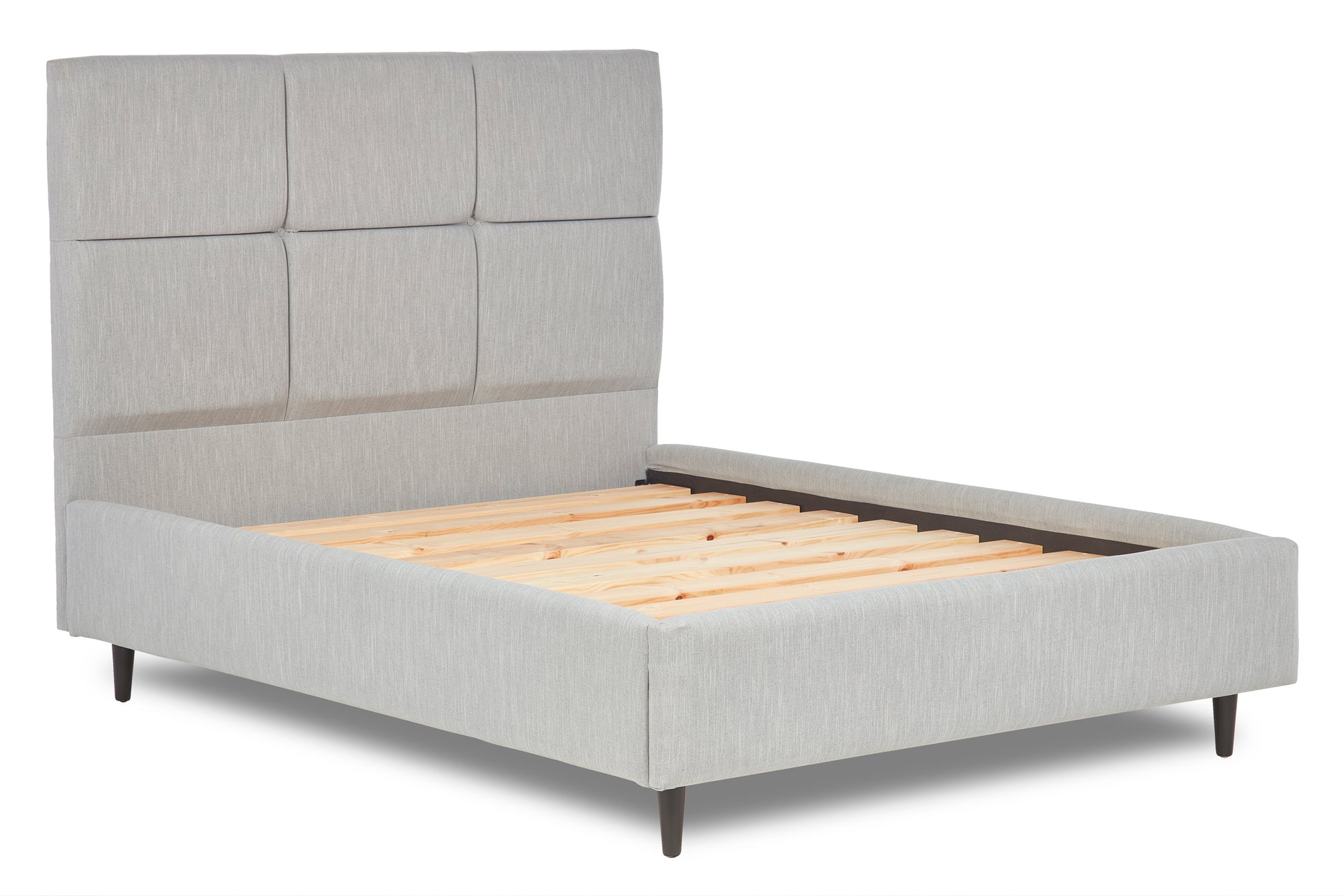 Mirren Contemporary Upholstered Bed With Legs-2