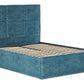 Mirren Upholstered Ottoman Bed With Geometric Headboard