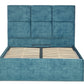 Mirren Upholstered Ottoman Bed With Geometric Headboard