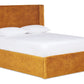 Nina Upholstered Ottoman Bed With Winged Headboard