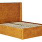 Nina Upholstered Ottoman Bed With Winged Headboard