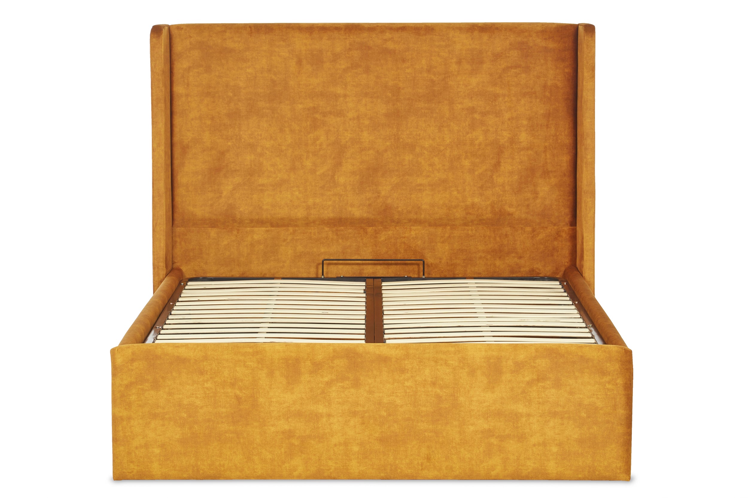 Nina Upholstered Ottoman Bed With Winged Headboard-zoom-3