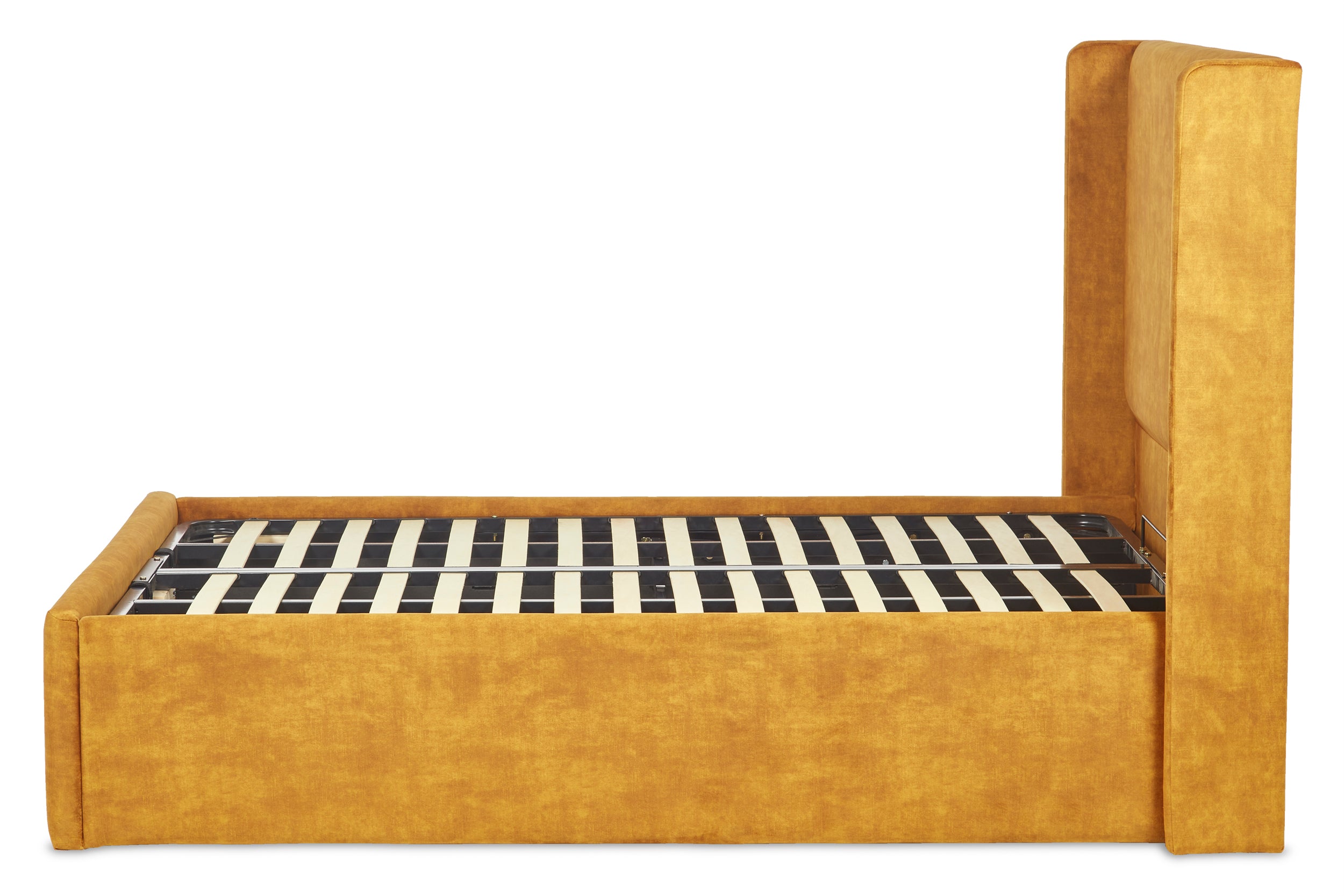 Nina Upholstered Ottoman Bed With Winged Headboard-zoom-4