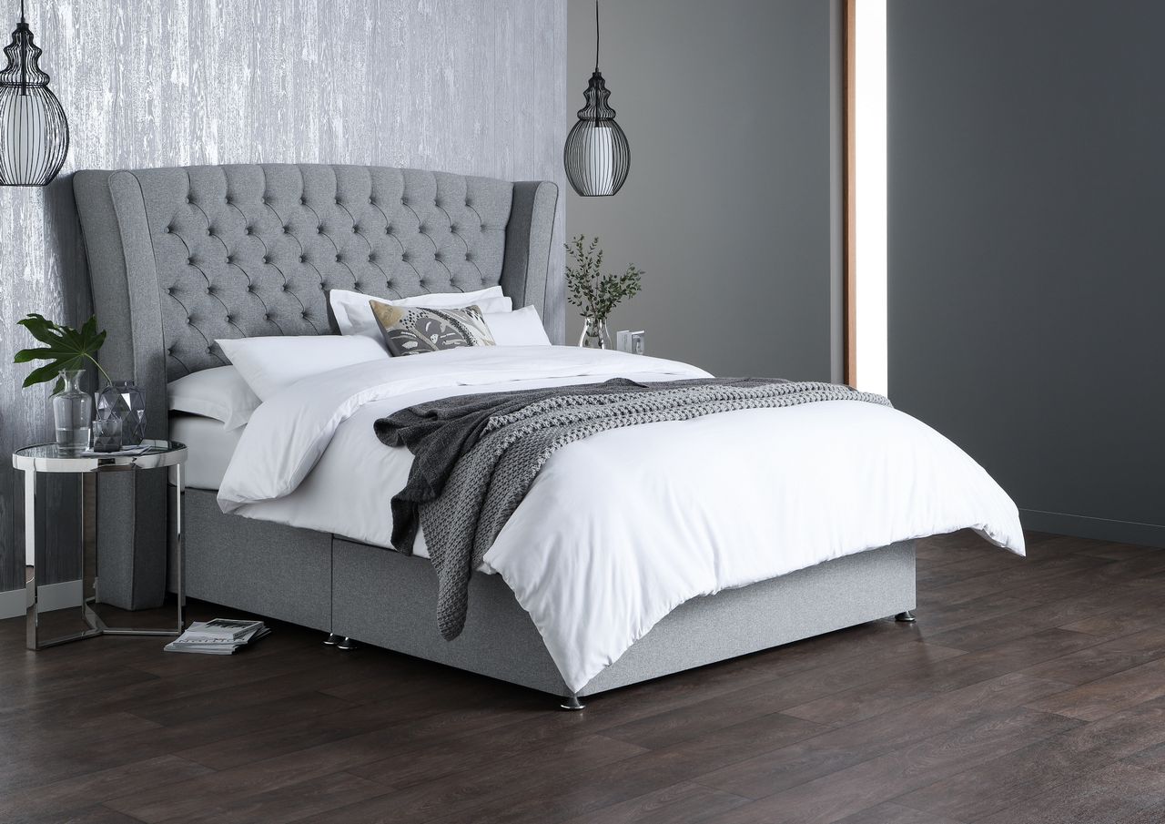 Eleanor Storage Ottoman Bed Base – Half-End Lift