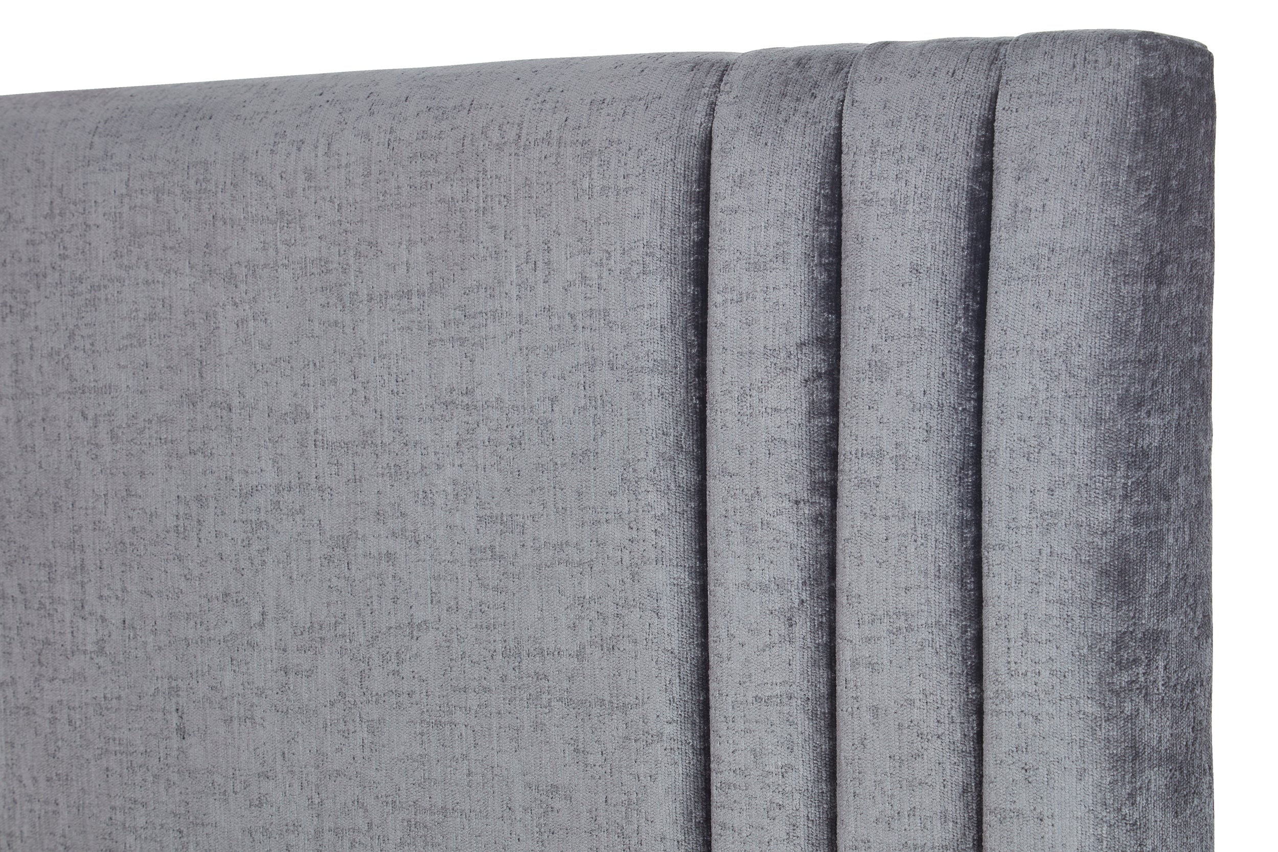 Orton Upholstered Bed With Contemporary Design, Low Foot End-zoom-7