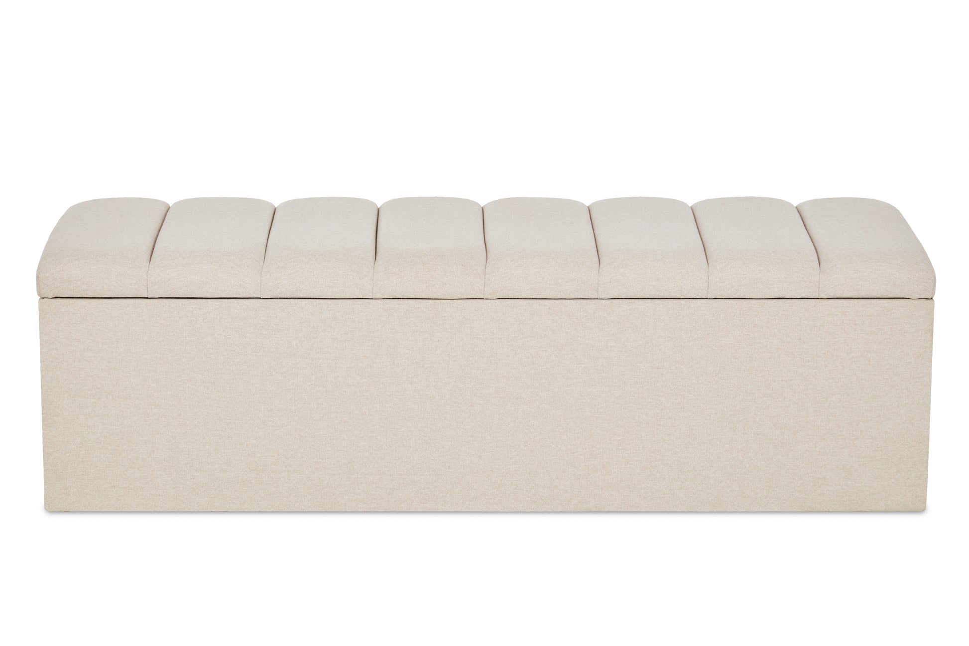Shelley Upholstered Ottoman Blanket Box With Fluting-4