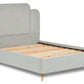Paloma Modern Upholstered Bed With Art Deco Headboard