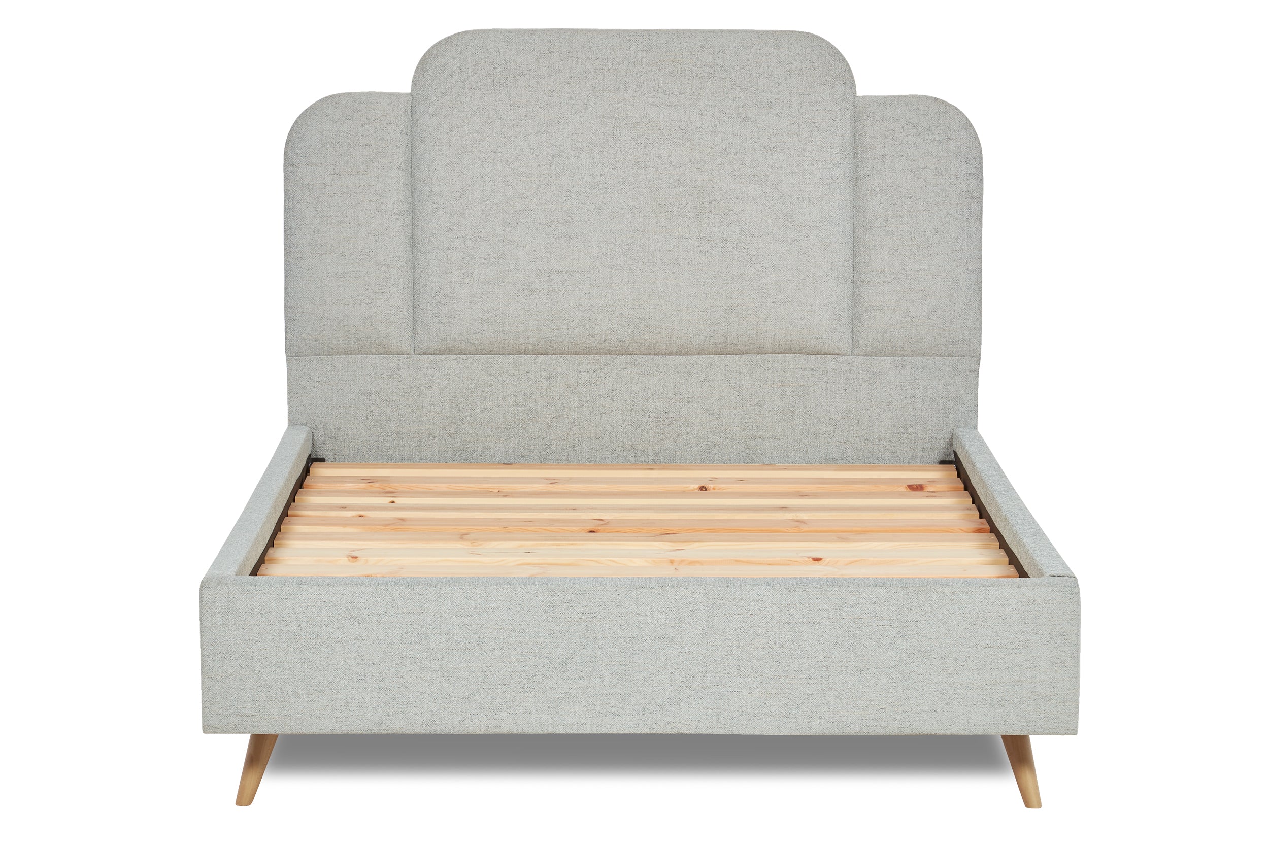 Paloma Modern Upholstered Bed With Art Deco Headboard-zoom-3