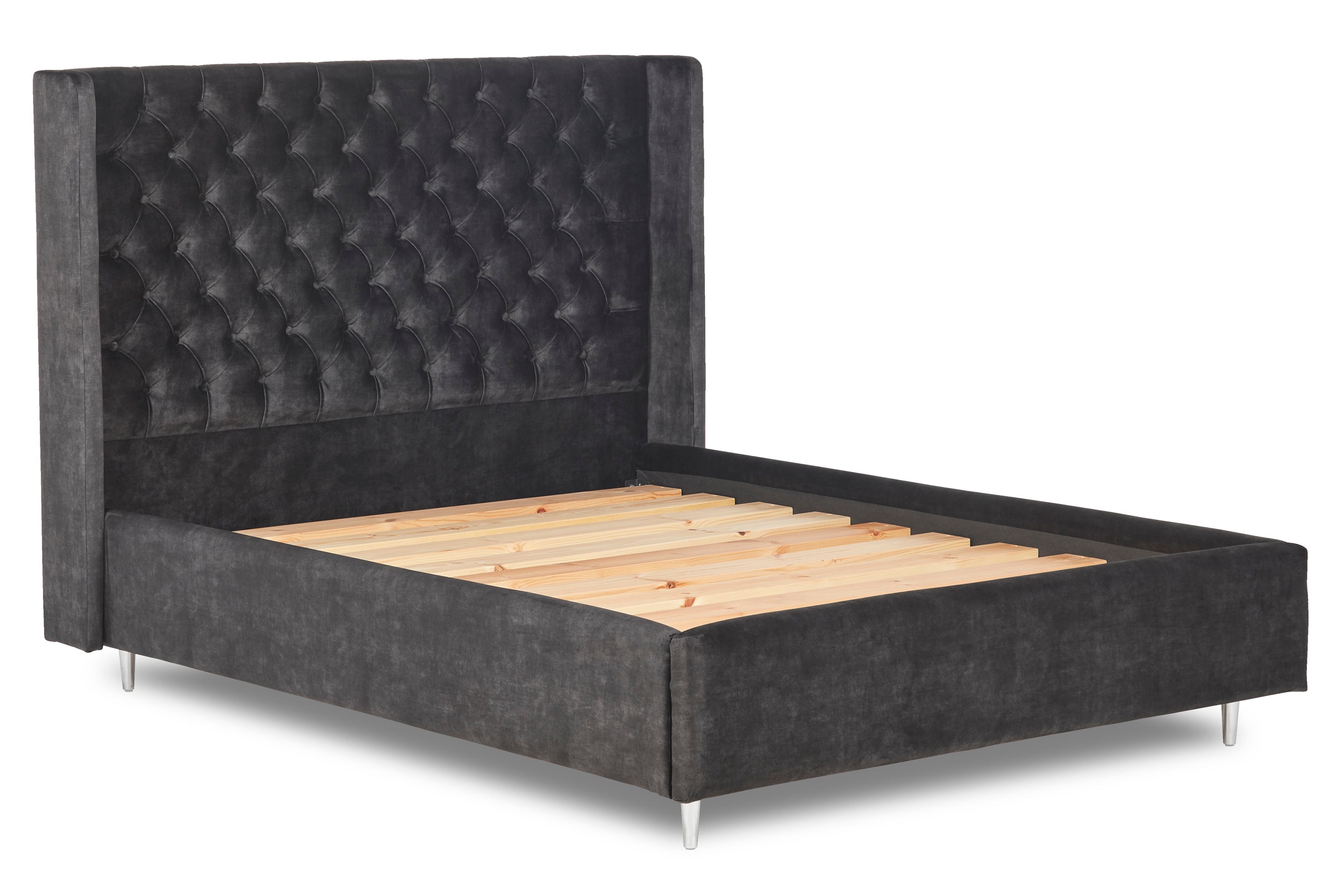 Ringo Upholstered Bed With Winged Headboard-zoom-3