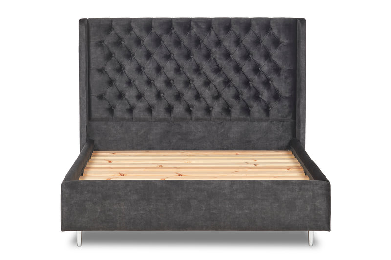 Ringo Upholstered Bed With Winged Headboard