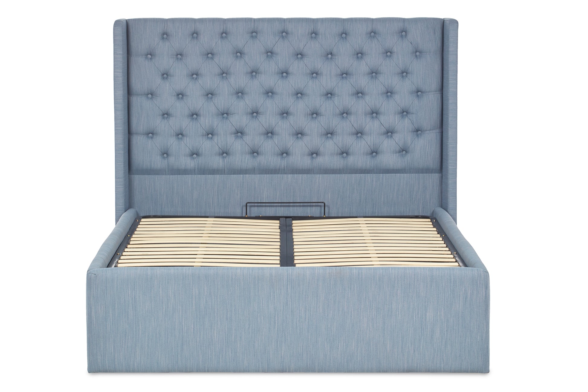 Ringo Smart Upholstered Ottoman Bed With Winged Headboard-2