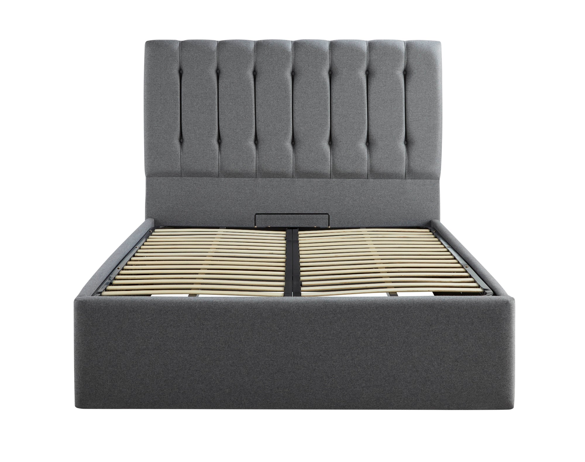 Lenny Upholstered End-Lift Ottoman Bed With Button-Backed Headboard-zoom-5