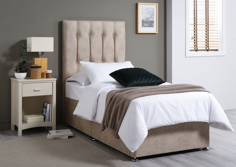 Elizabeth Upholstered Divan Base, With 2 Large Side Drawers