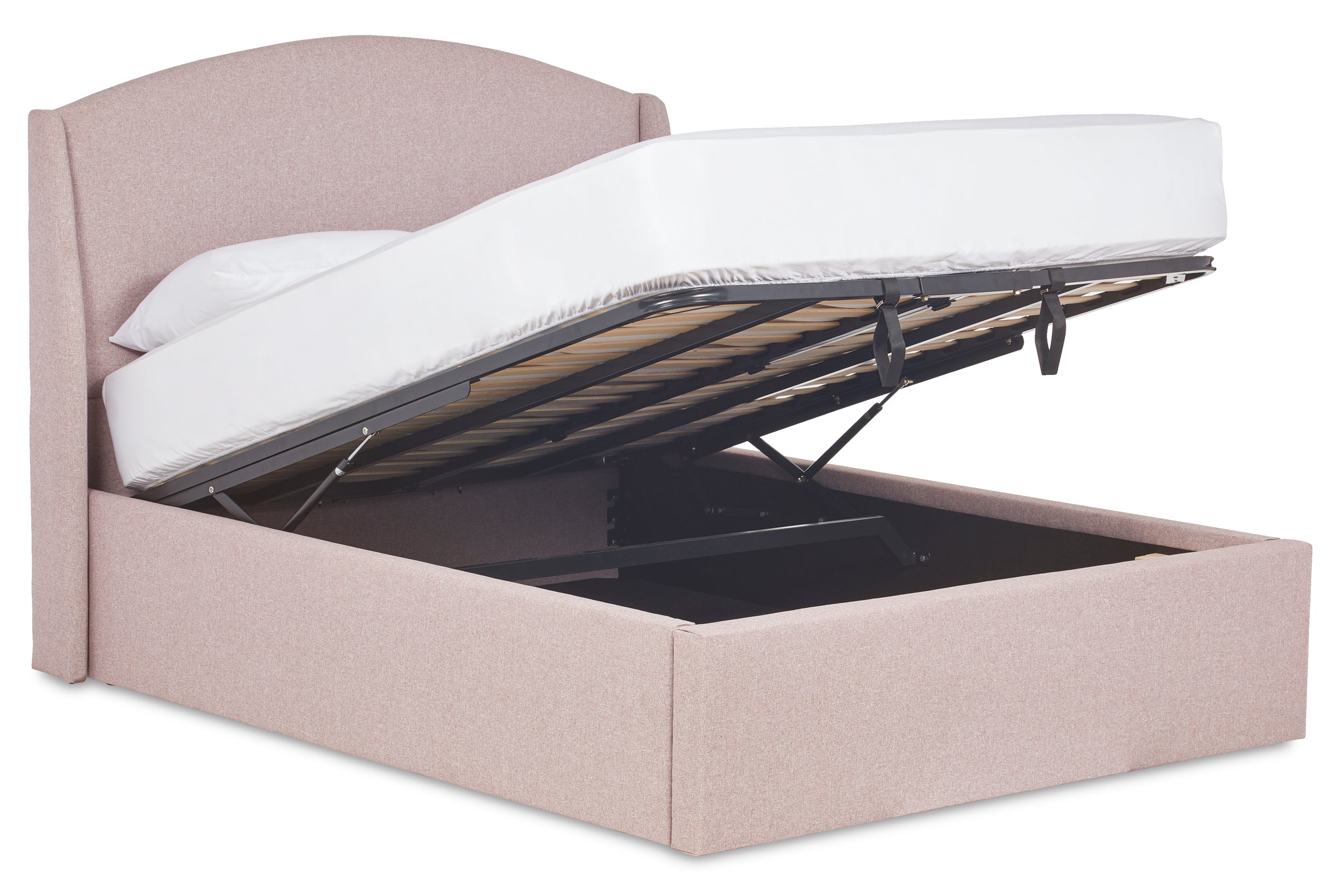 Bronte Modern Upholstered Ottoman With Curved Headboard-zoom-4