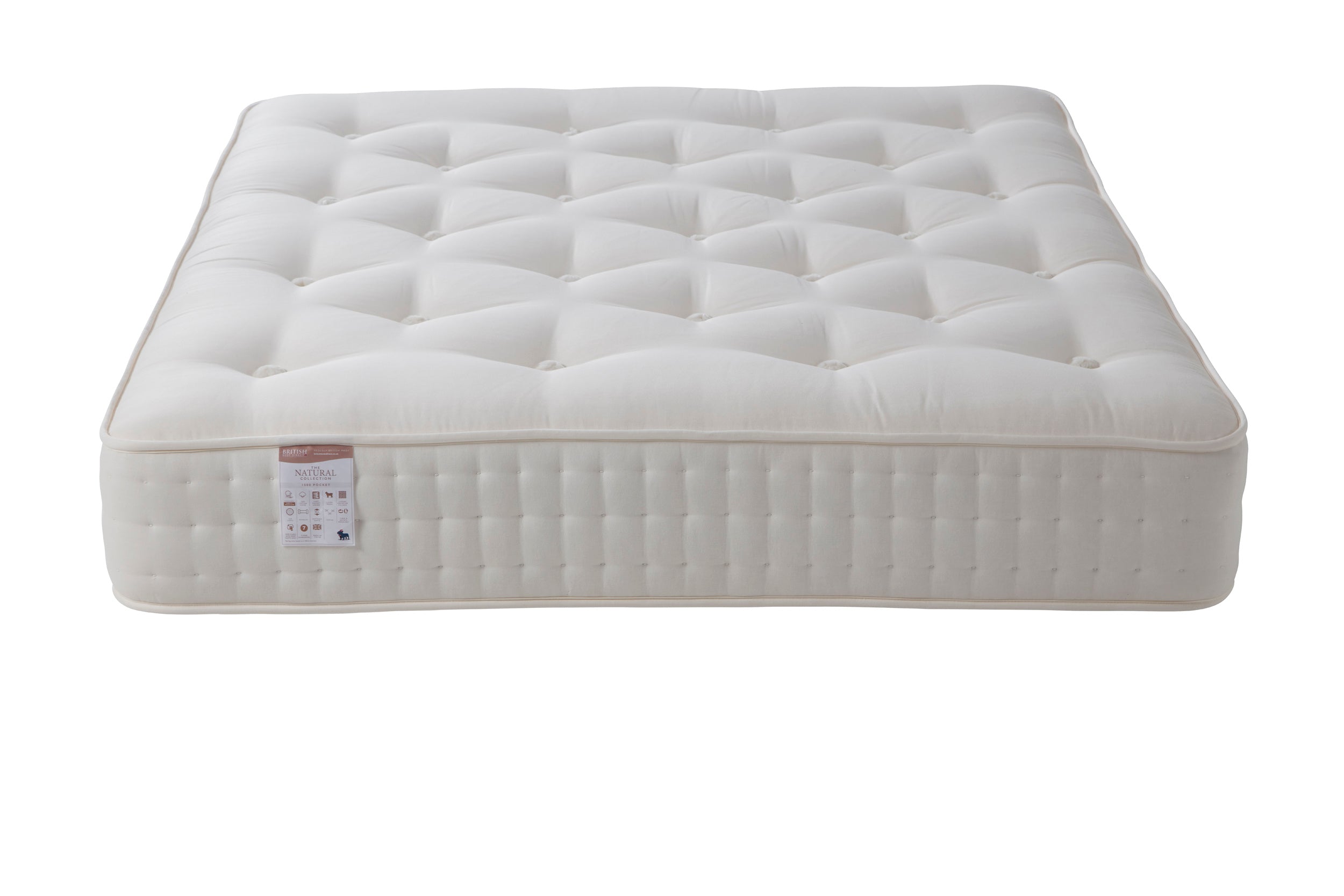 Natural 1500 Natural Mattress With Pocket Springs - Soft-Medium-zoom-2