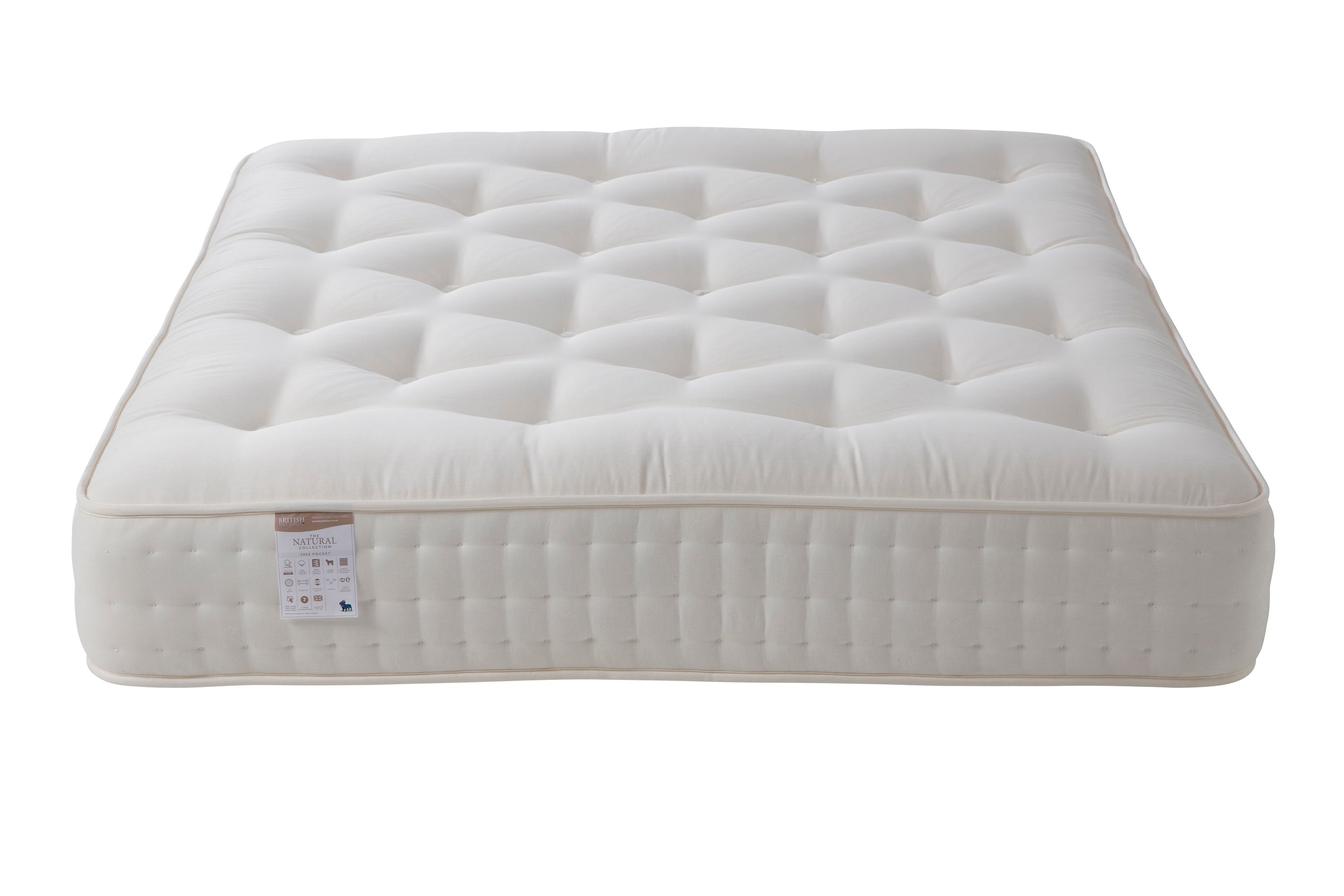 Natural 2000 Natural Mattress With Pocket Springs - Firm-zoom-2