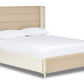 Tennant Modern Upholstered Bed With Winged Headboard