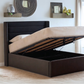Tennant Modern Upholstered Ottoman Bed With Winged Headboard