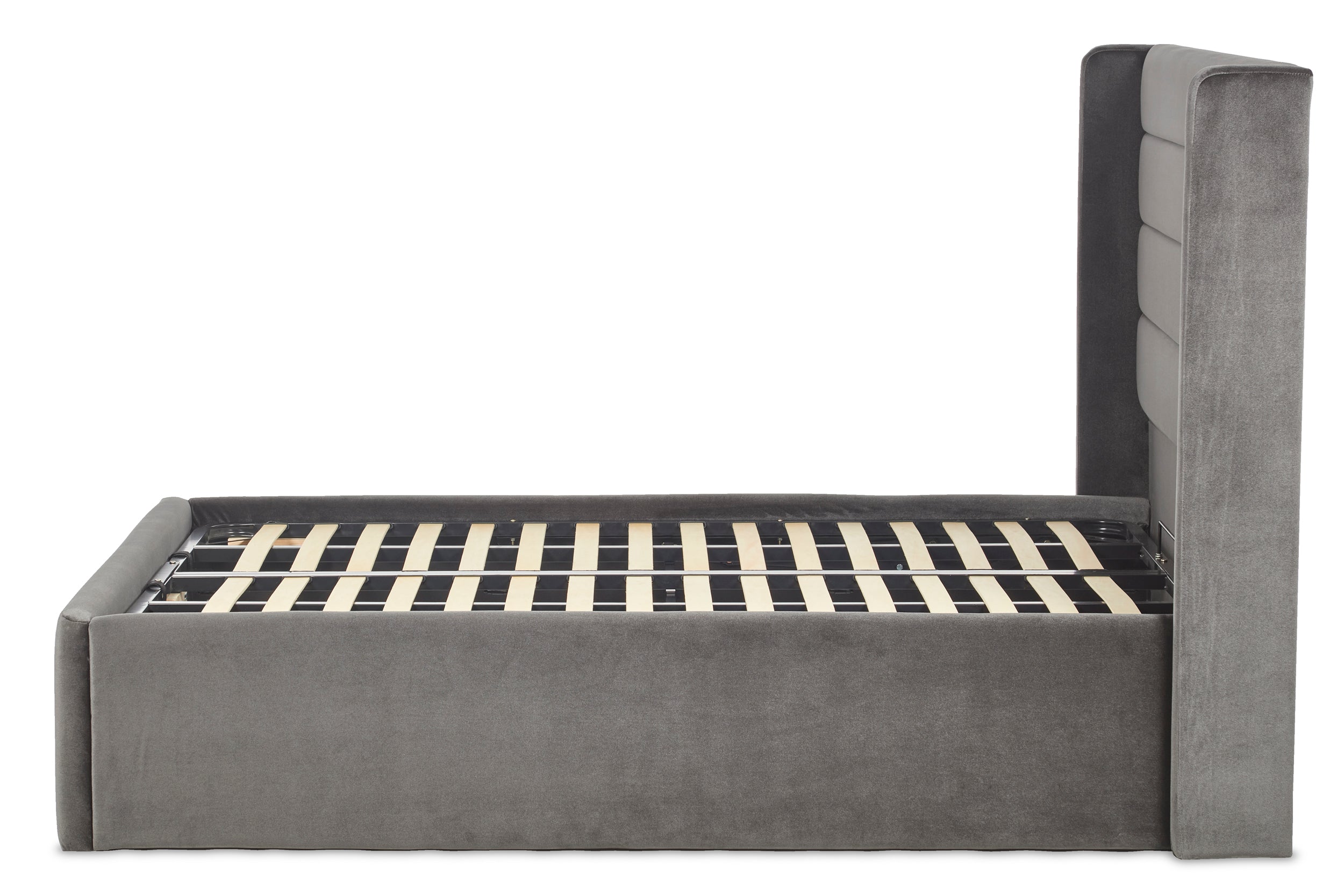 Tennant Modern Upholstered Ottoman Bed With Winged Headboard-zoom-5