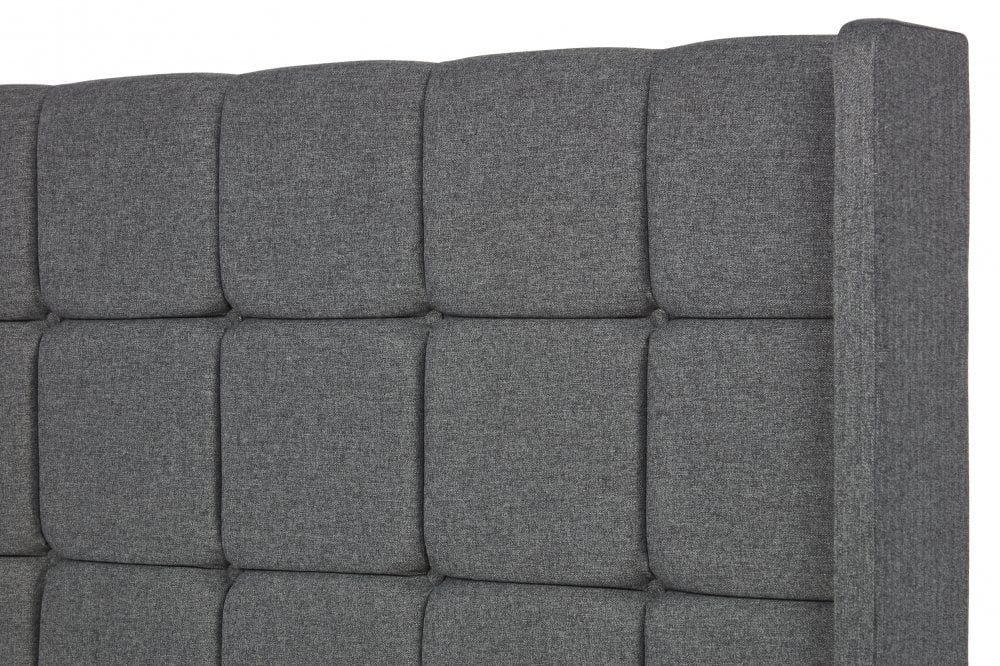 Adele Upholstered Floor-Standing Headboard With Wings-4