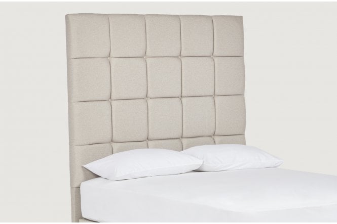 Attenborough Tall upholstered floor-standing headboard with square panels