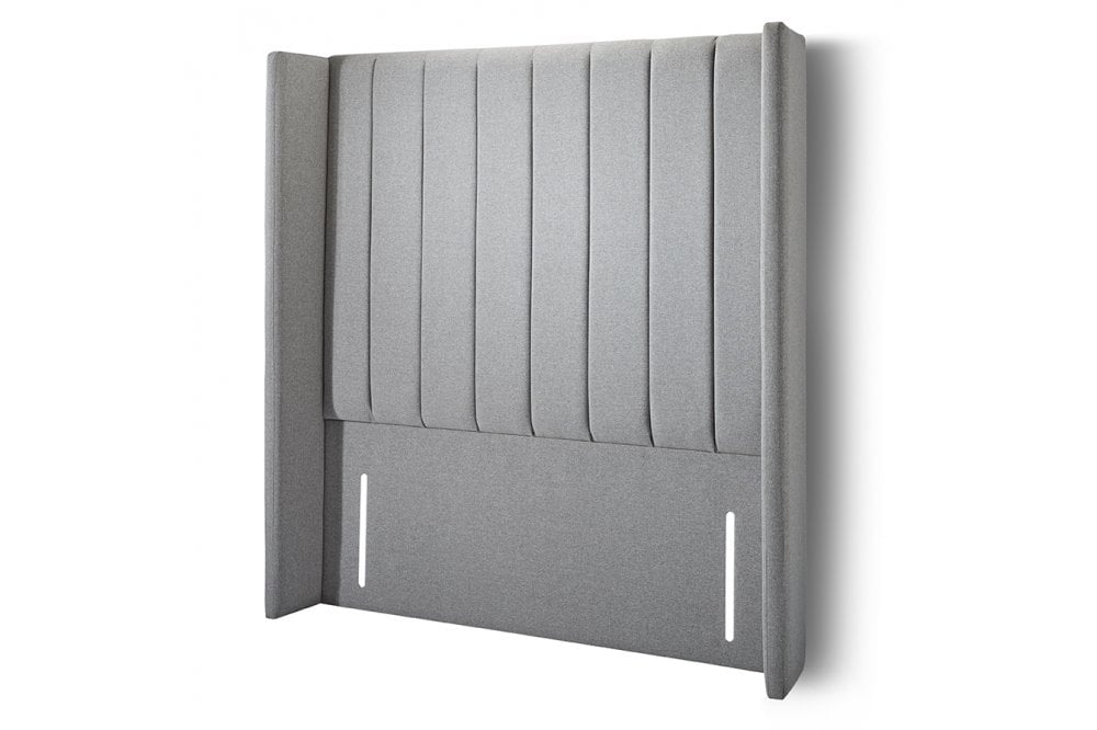 Audrey Contemporary Statement Tall Upholstered Headboard With Wings-zoom-3