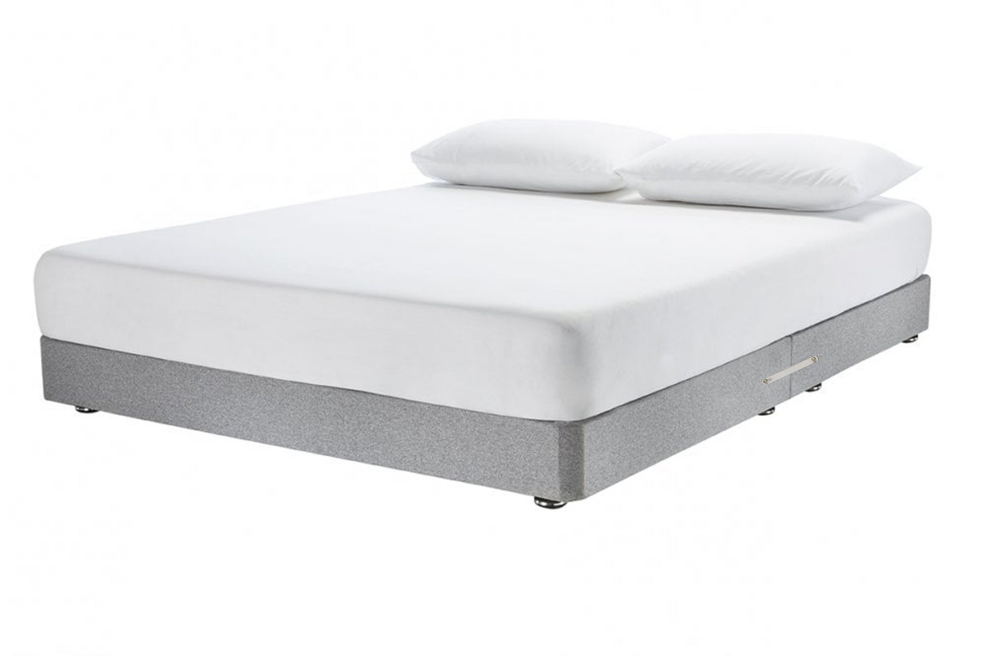 Catherine Upholstered Low Divan Base With Chrome Glides - Total Height 19Cm-6