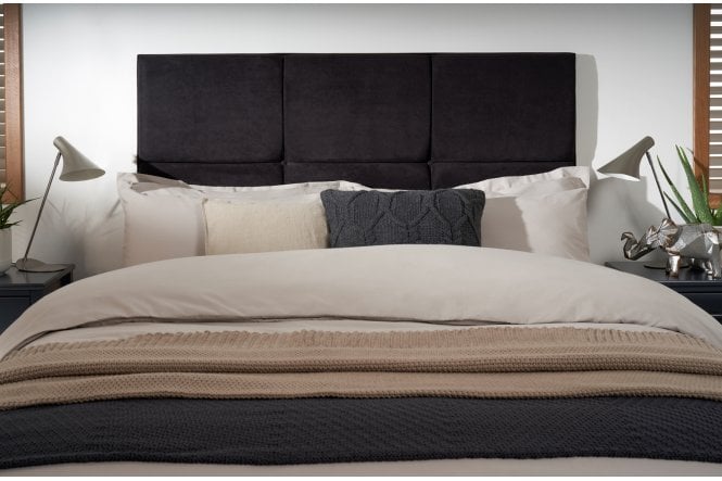 Bowie Contemporary Button-Backed Upholstered Floor-Standing Headboard