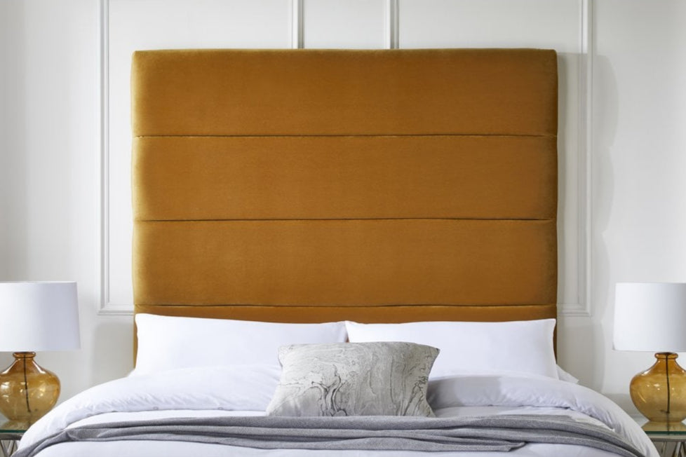 Burton Tall Contemporary Upholstered Floor-Standing Statement Headboard-zoom-1