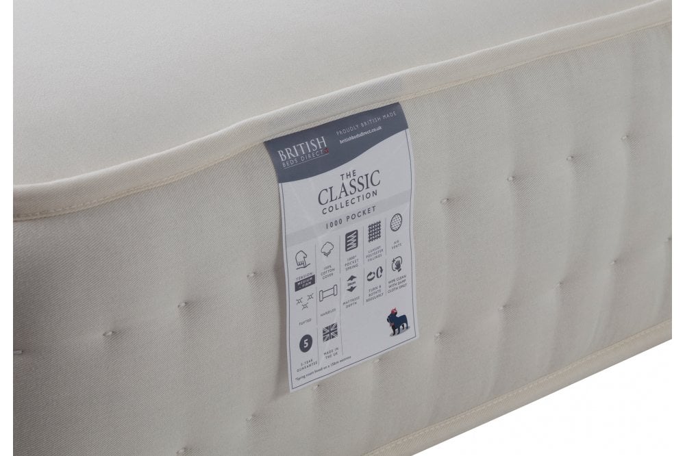 Classic 1000 Mattress With 1000 Pocket Springs - Medium-Firm-5