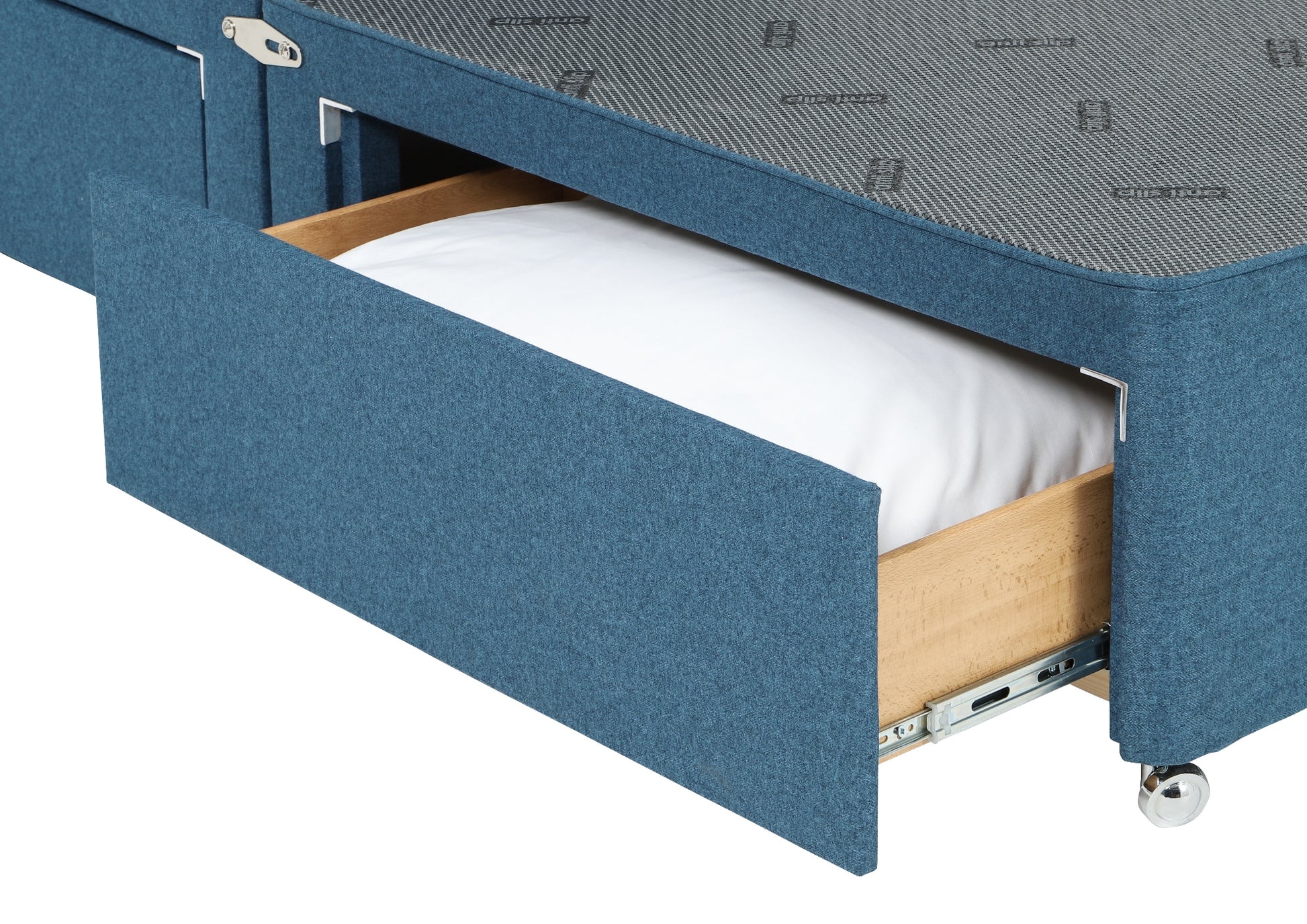 Anne Luxury Upholstered Divan Base, With 4 Large Drawers-7