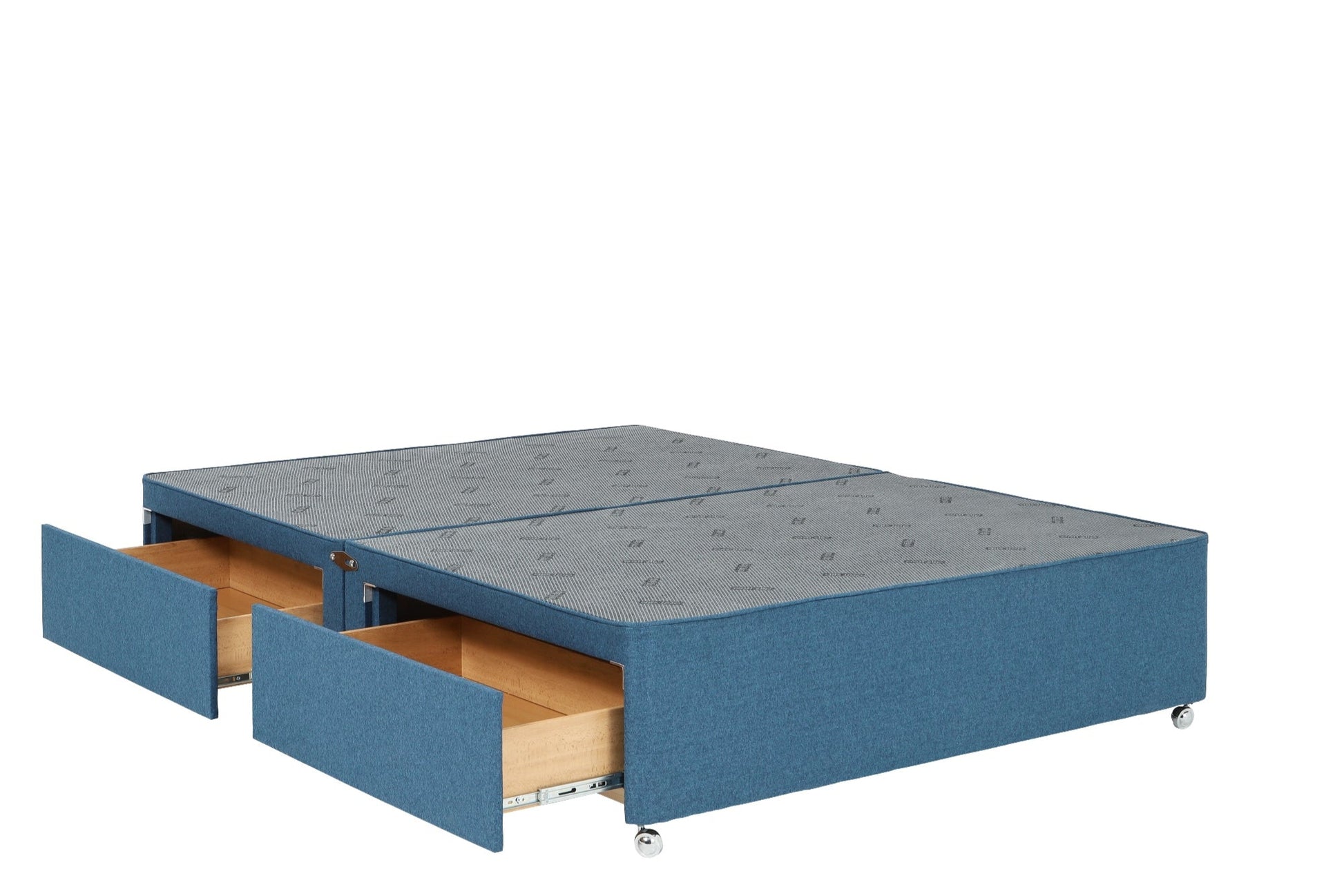 Anne Luxury Upholstered Divan Base, With 2 Large Side Drawers-2