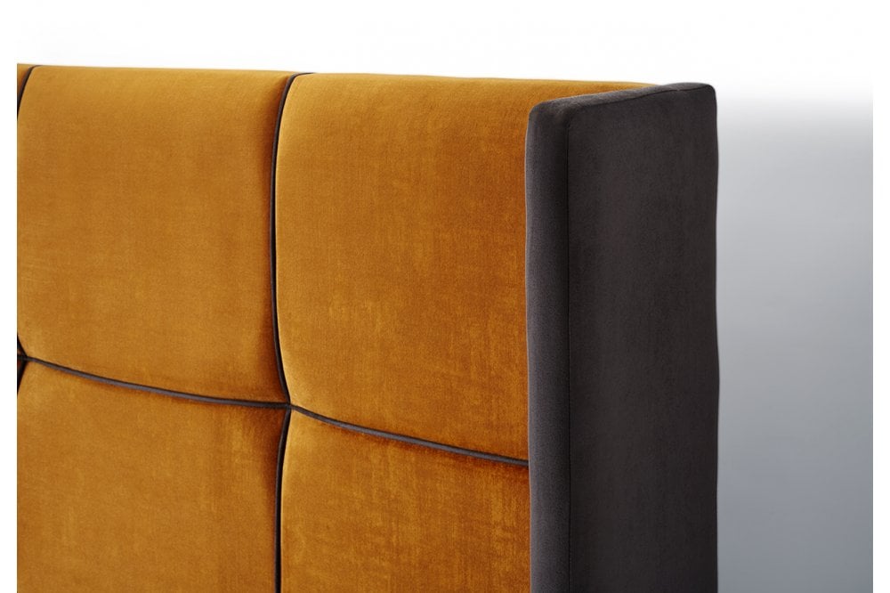 Elton Tall Contemporary Upholstered Floor-Standing Winged Headboard-4