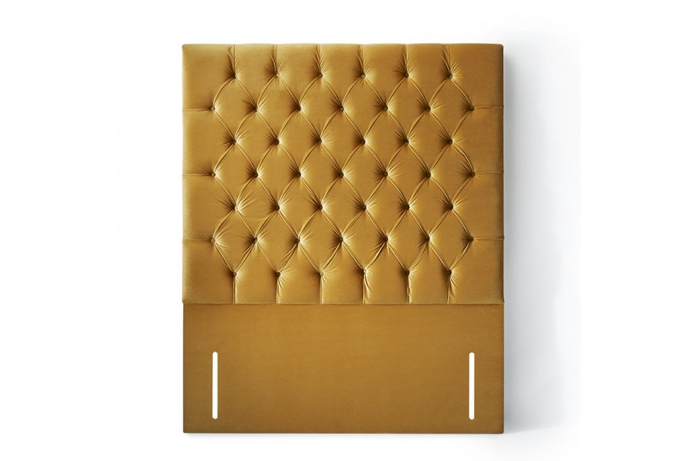 Helena Tall Upholstered Headboard With Chesterfield Design-zoom-2