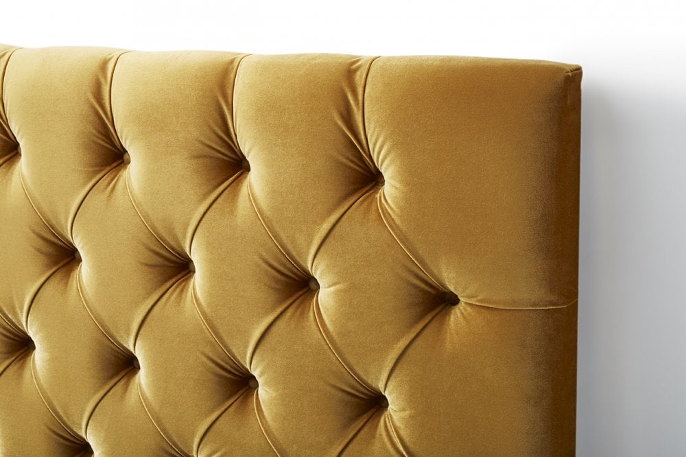 Helena Tall upholstered headboard with chesterfield design