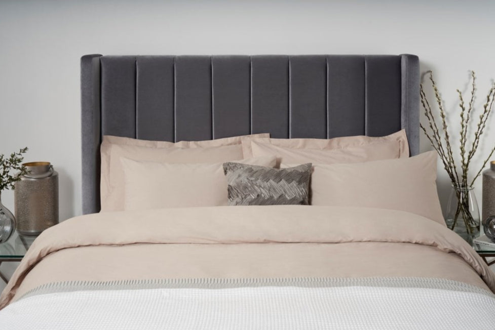 Jagger Contemporary Upholstered Floor-Standing Headboard With Wings-zoom-1