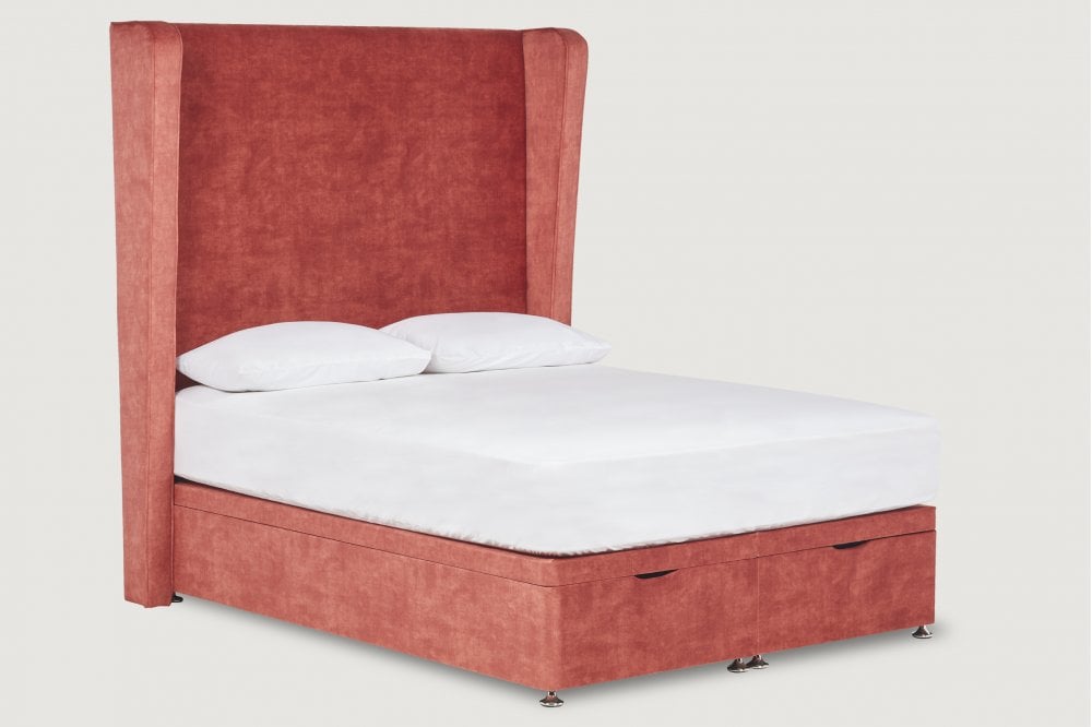 Juliet Tall Upholstered Floor-Standing Headboard With Tapered Wings-zoom-3